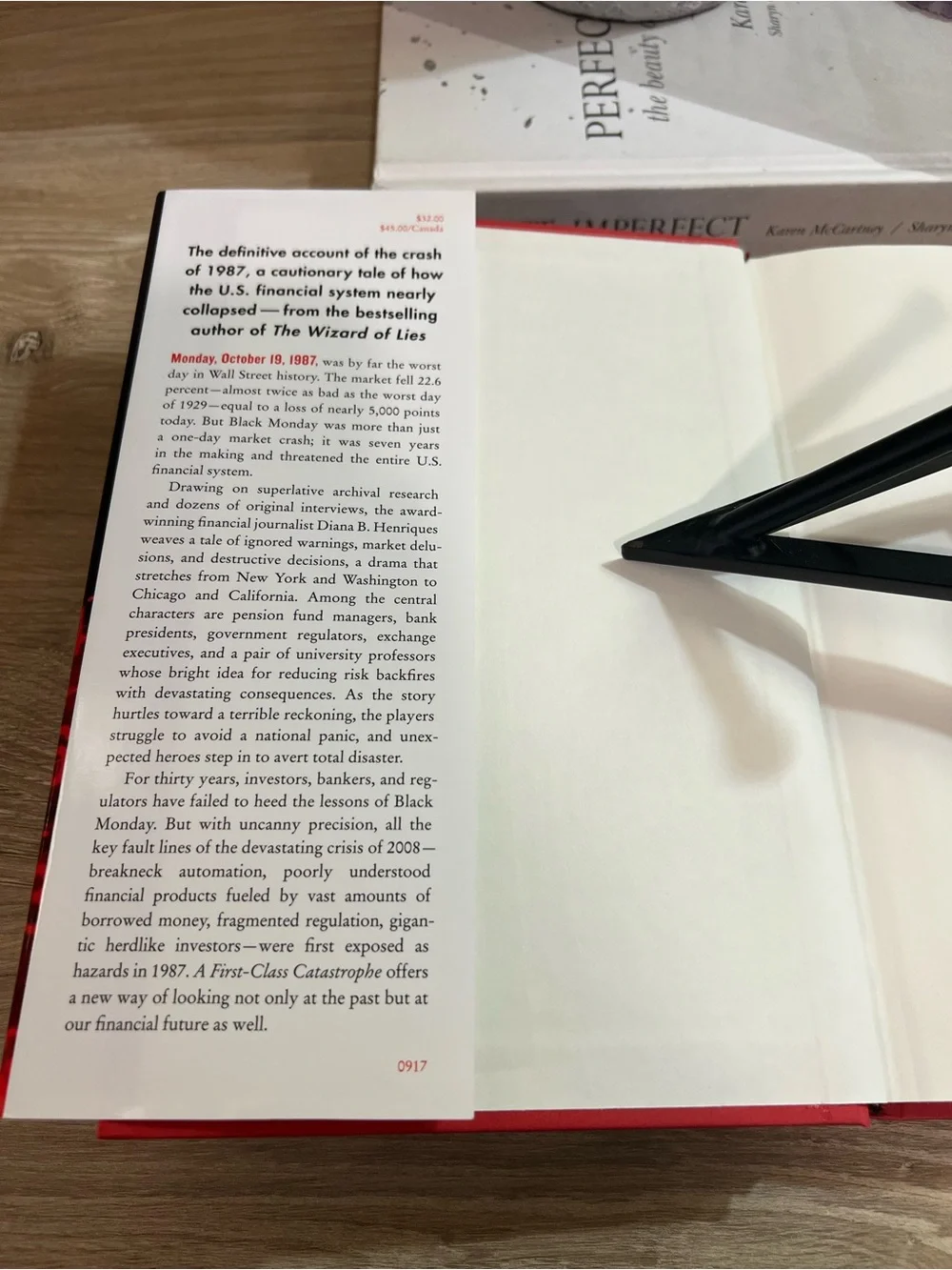 A First-Class Catastrophe Diana Henriques Hardcover Book 1987 Wall Street Crash⁠